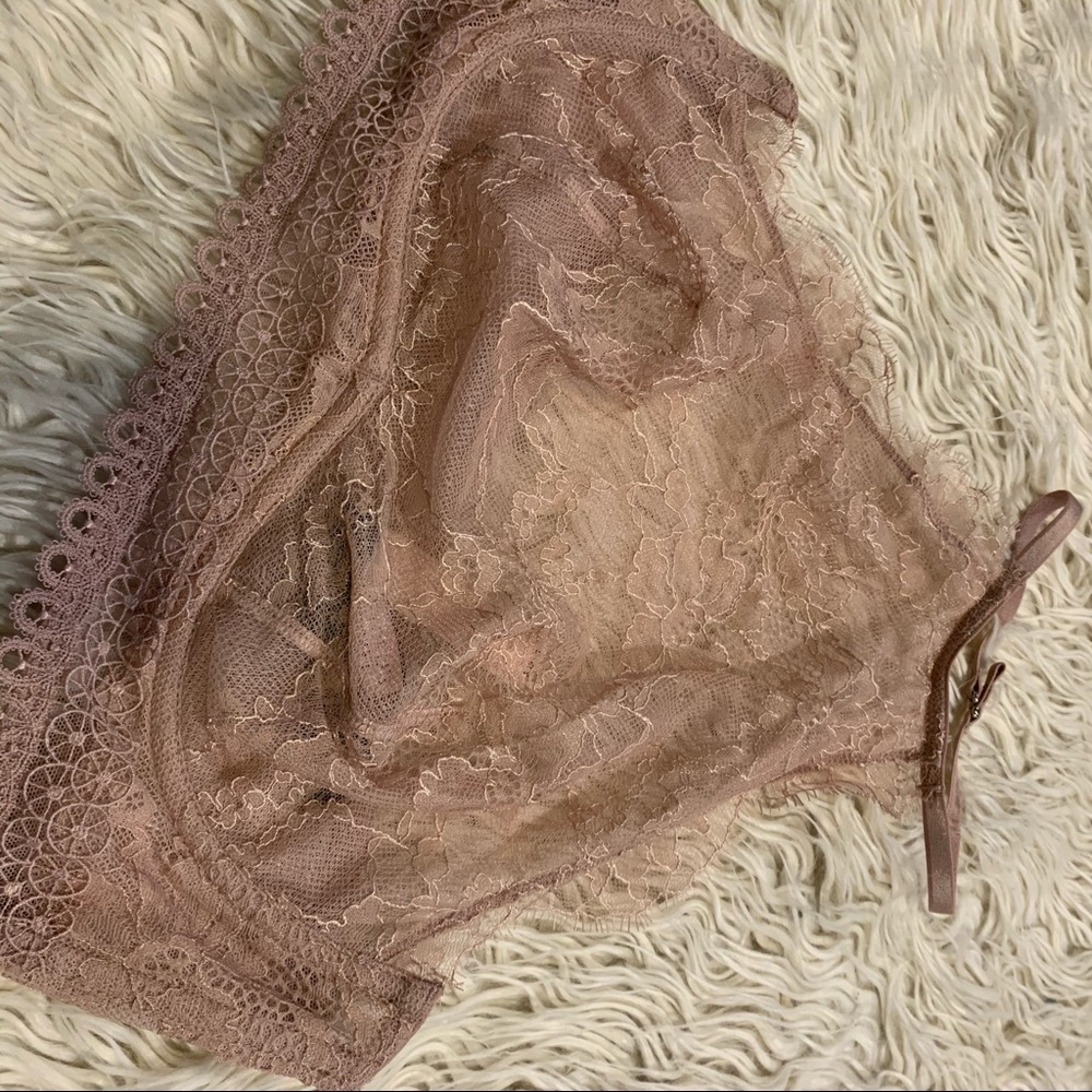 Victoria’s Secret Choker Bralette Bronze Pink S